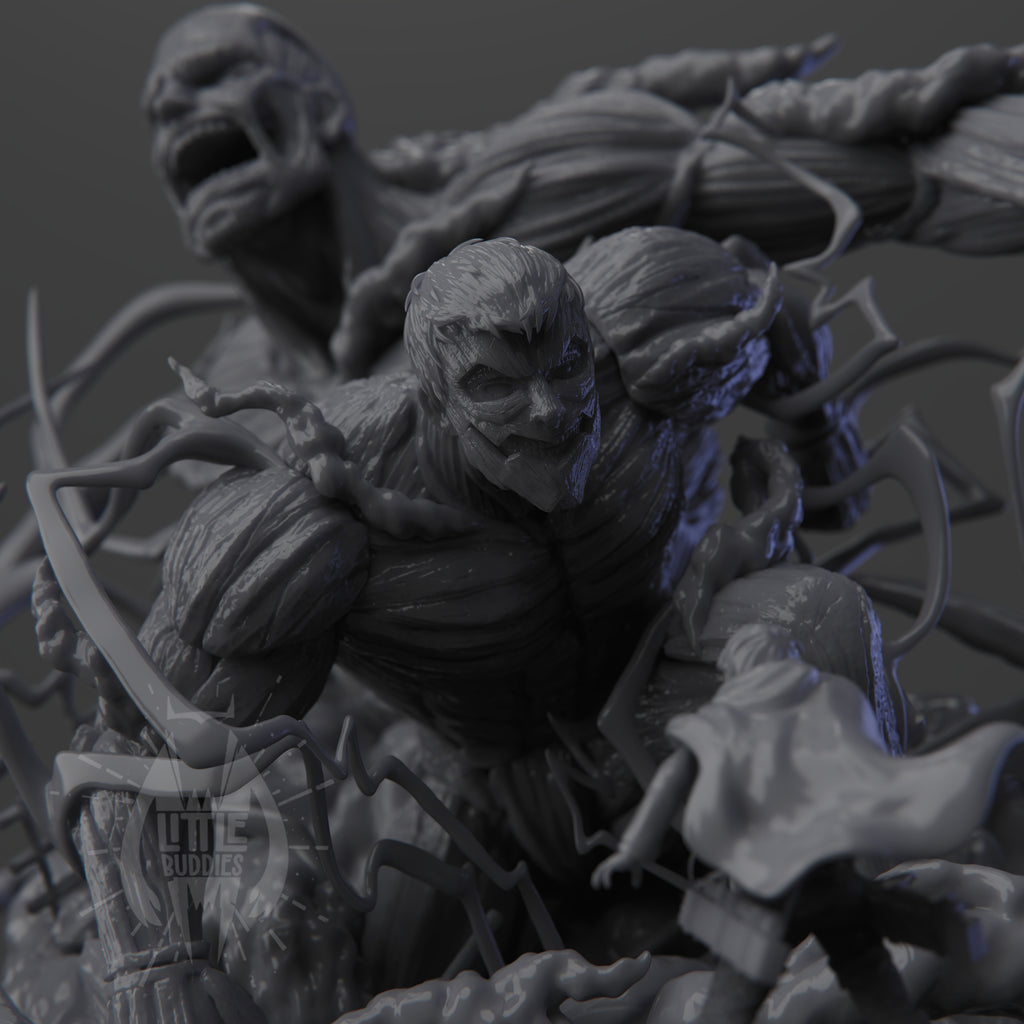 Attack on Titan Diorama (Riener, Berthold and Erine)