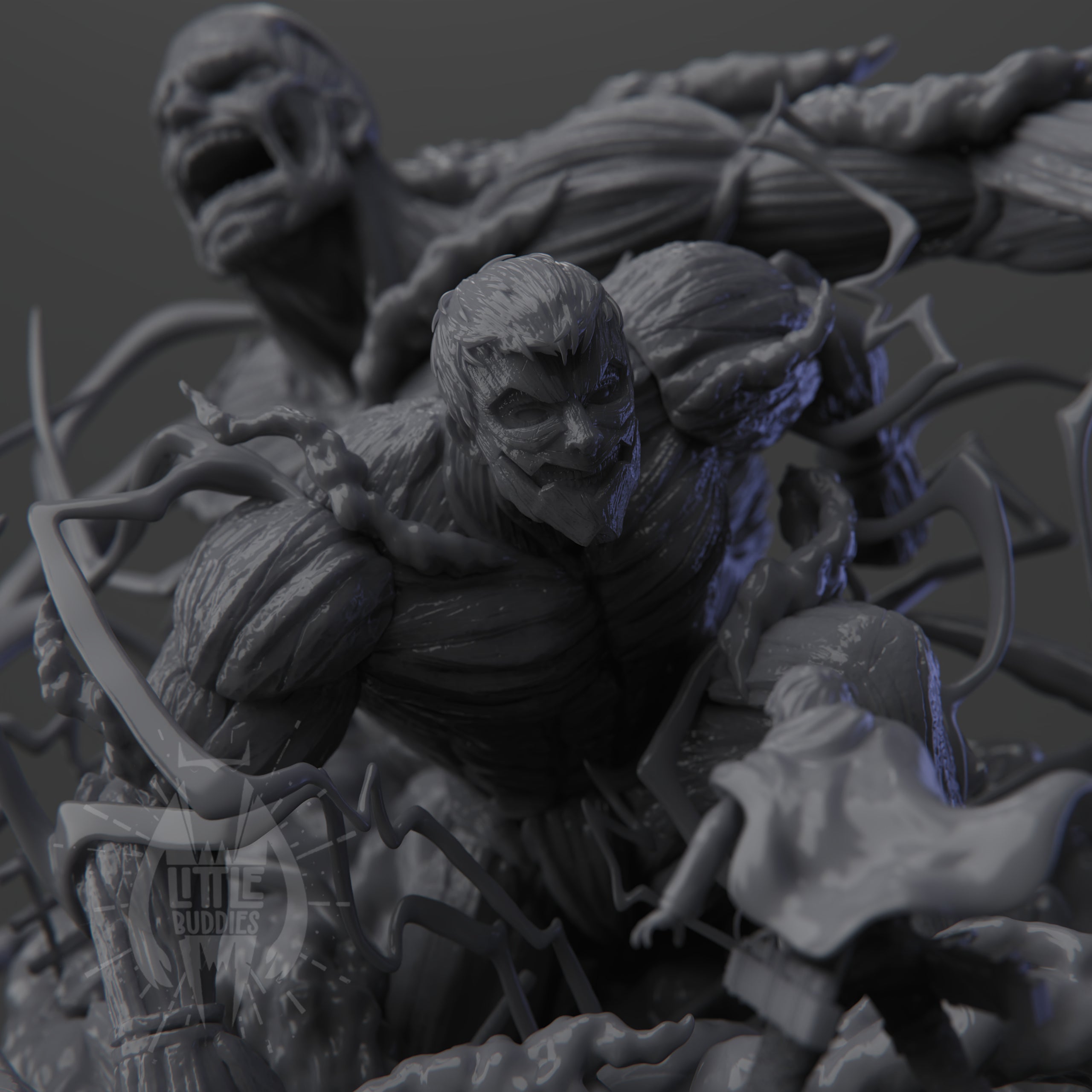 Attack on Titan Diorama (Riener, Berthold and Erine)