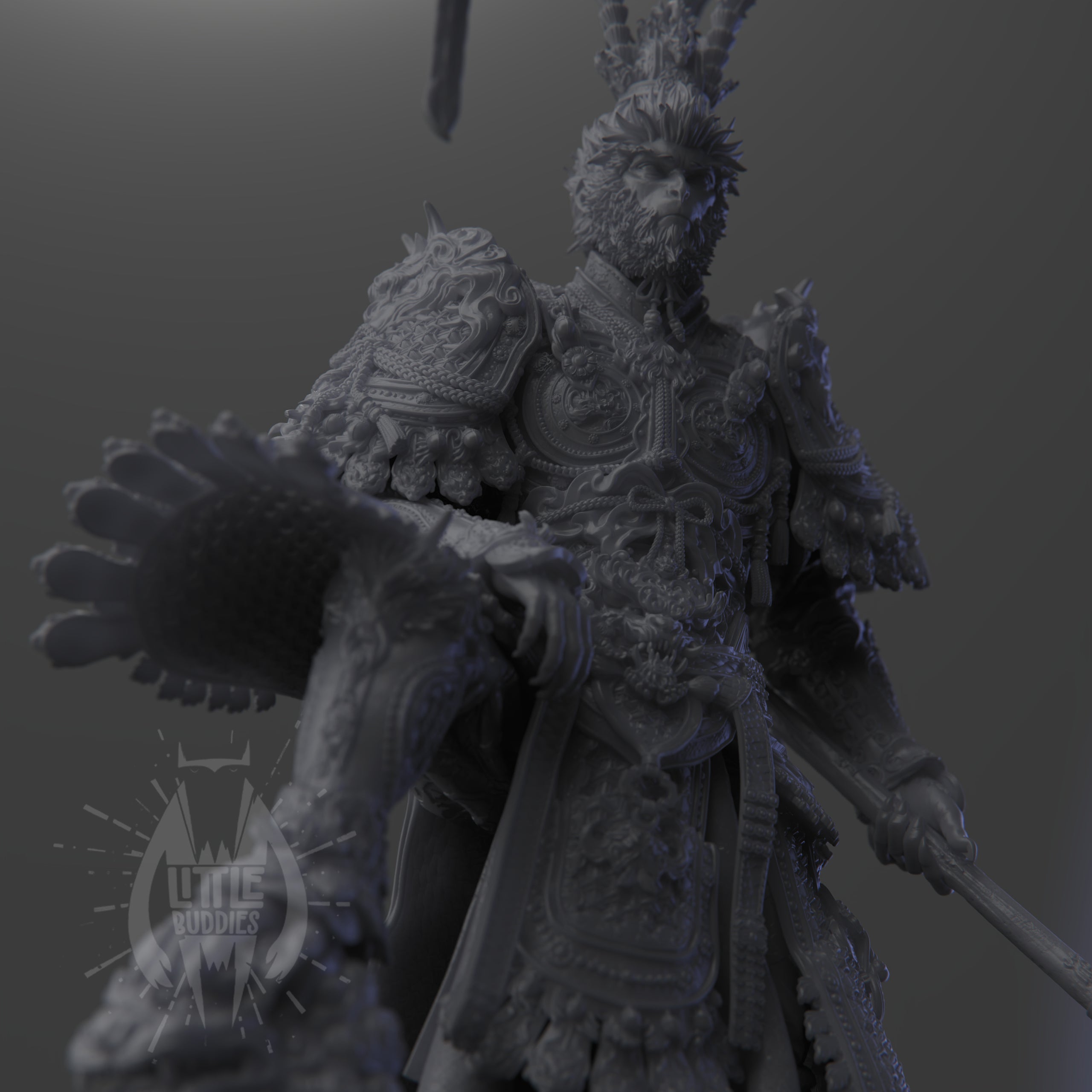 Black Myth Wukong 3D printed collectible figure – limited edition