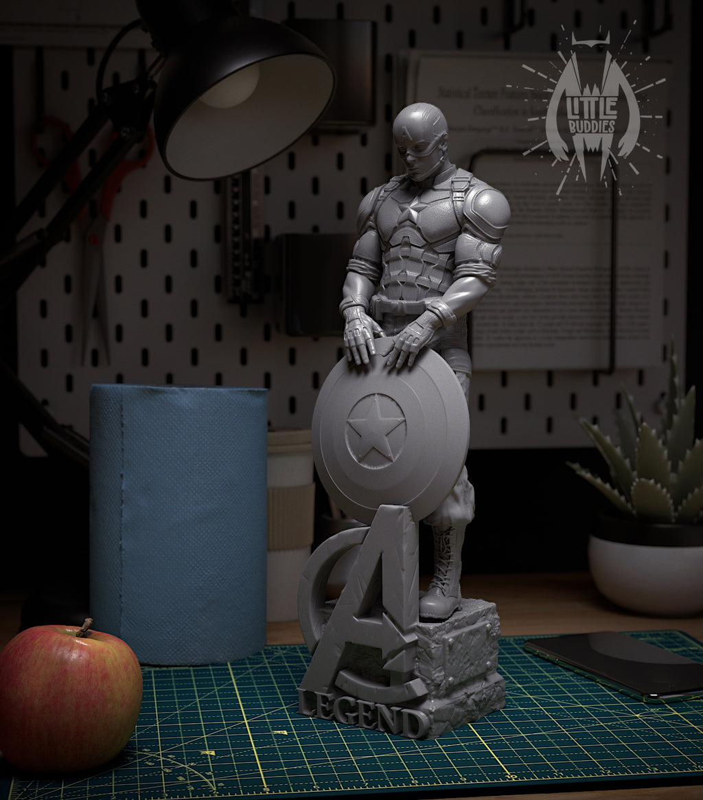 Captain America 3D printed collectible figure – limited edition