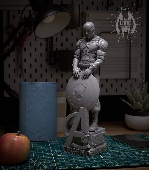 Captain America 3D printed collectible figure – limited edition