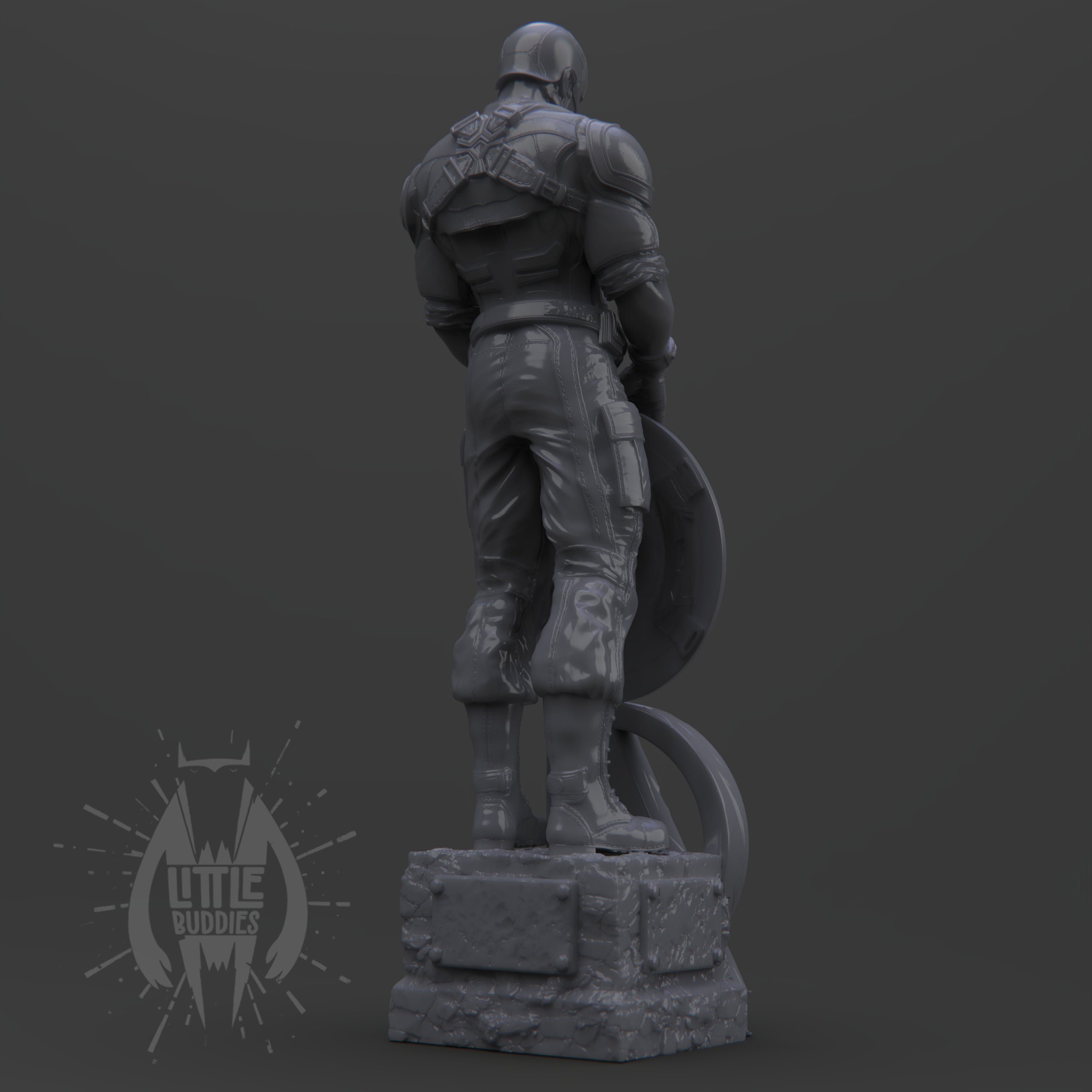 Captain America 3D printed collectible figure – limited edition