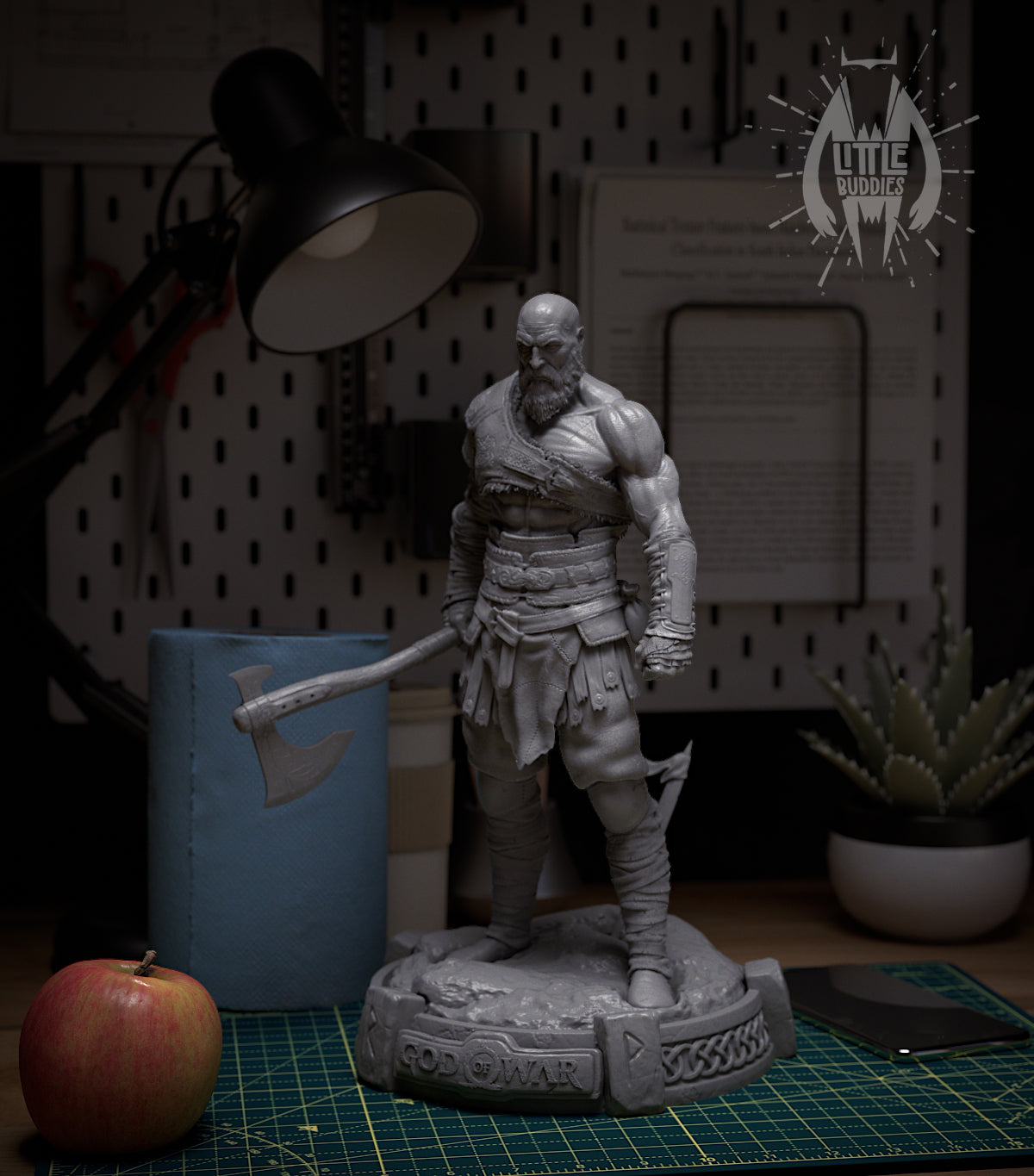 Kratos 3D printed collectible figure – limited edition