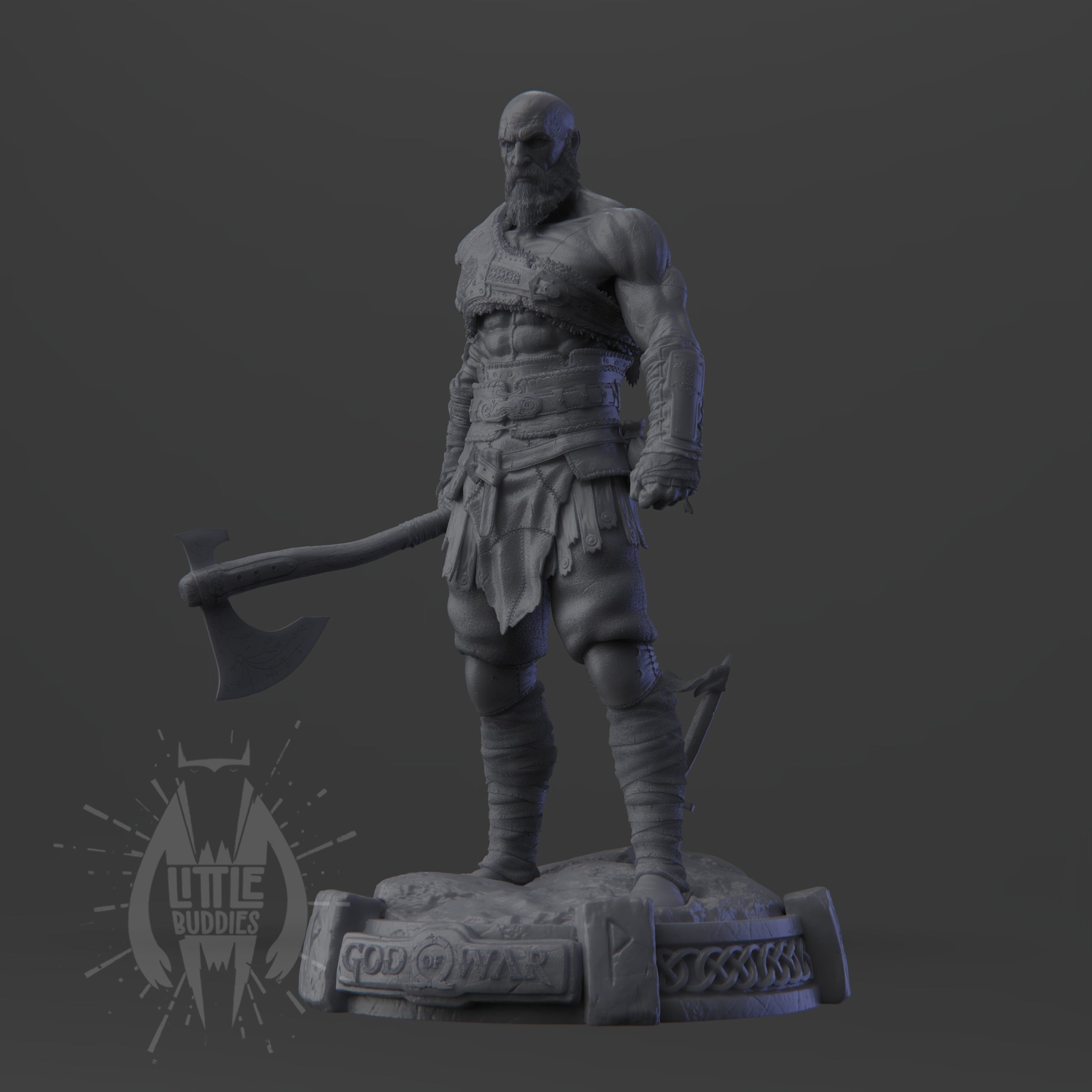 Kratos 3D printed collectible figure – limited edition