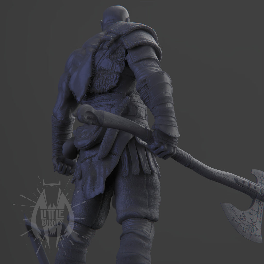 Kratos 3D printed collectible figure – limited edition