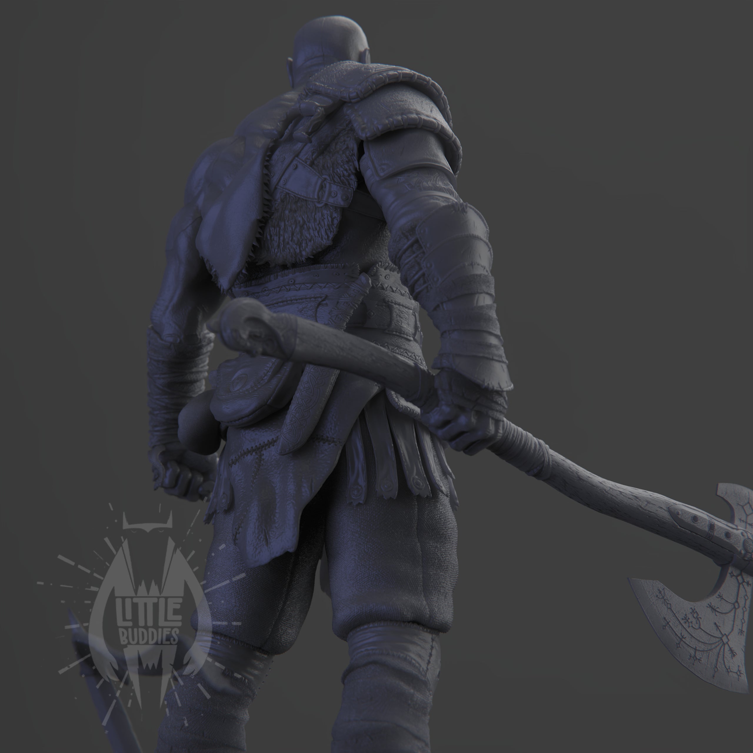 Kratos 3D printed collectible figure – limited edition