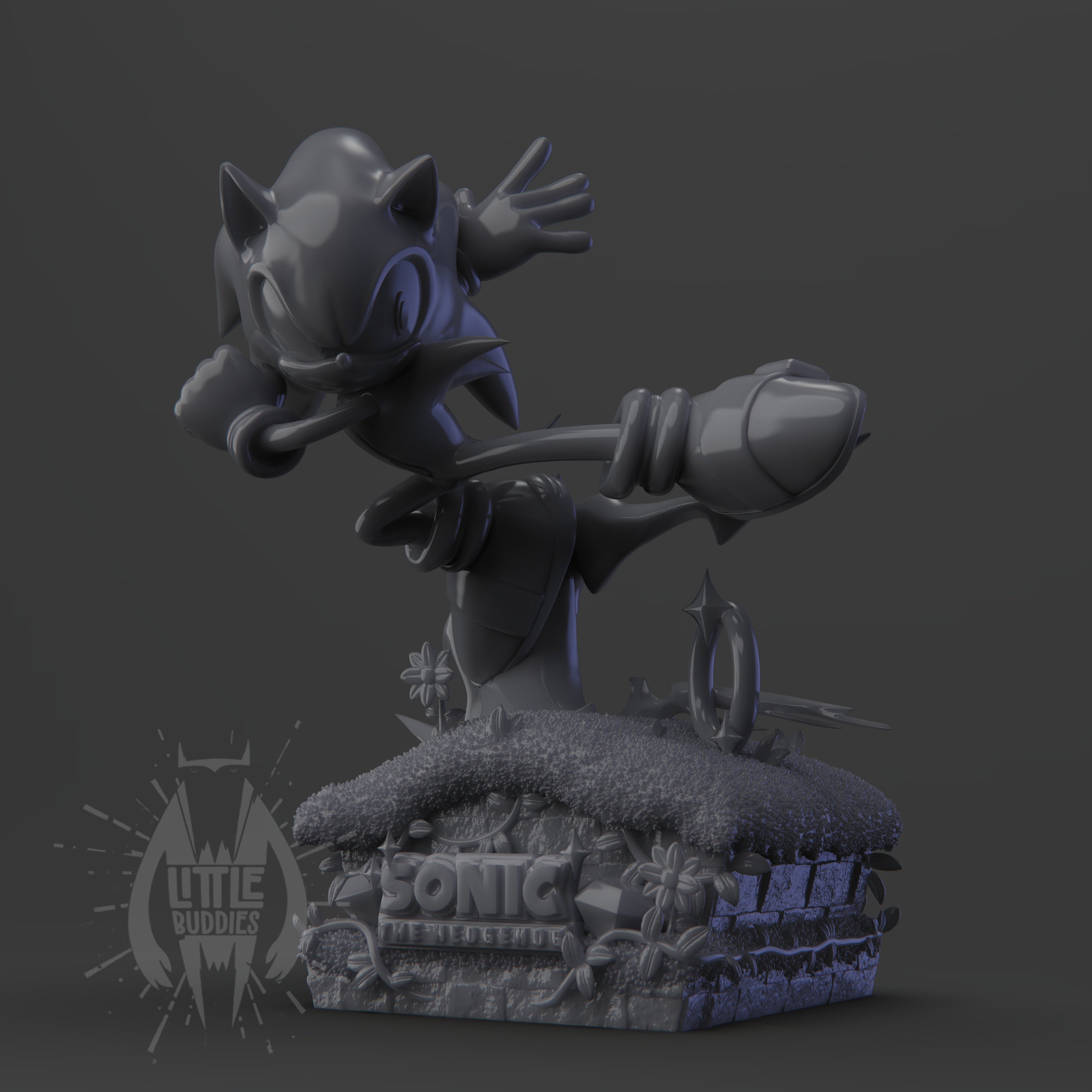 Sonic 3D printed collectible figure – limited edition