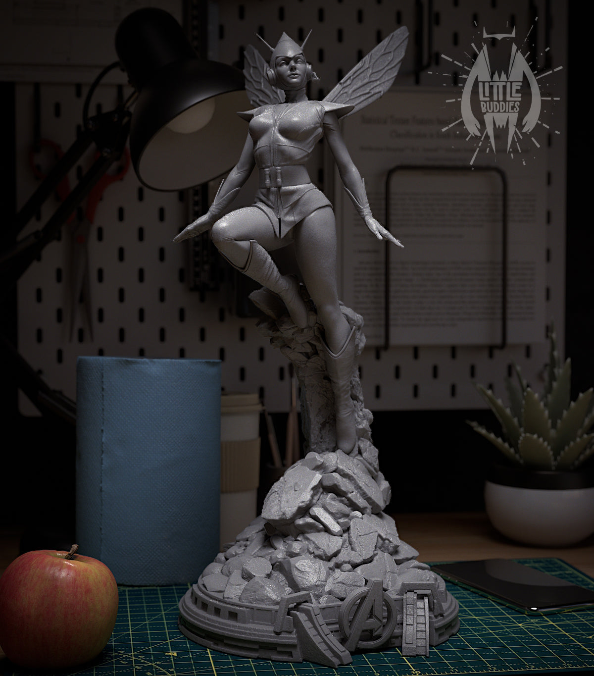Wasp 3D printed collectible figure – limited edition